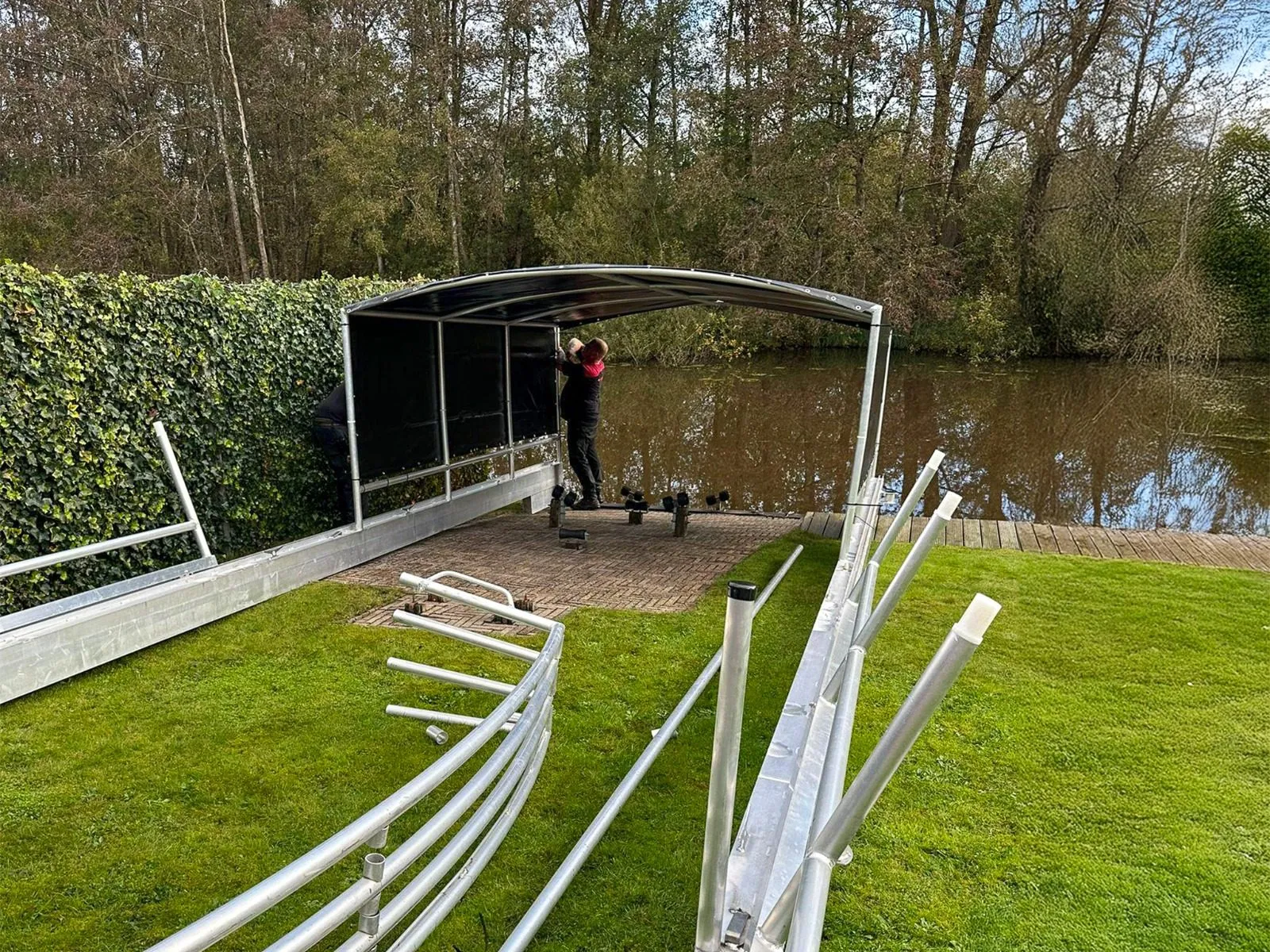 Bootsüberdachung, Projekt Zwartsluis – Foto 3